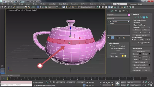 Екранна снимка към: Маркиране на полигони с Shift