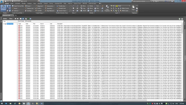 Екранна снимка към: Как да поправя следната грешка в Civil ?
