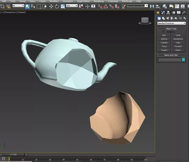 Екранна снимка към: Трик с Булеви обекти в 3ds Max