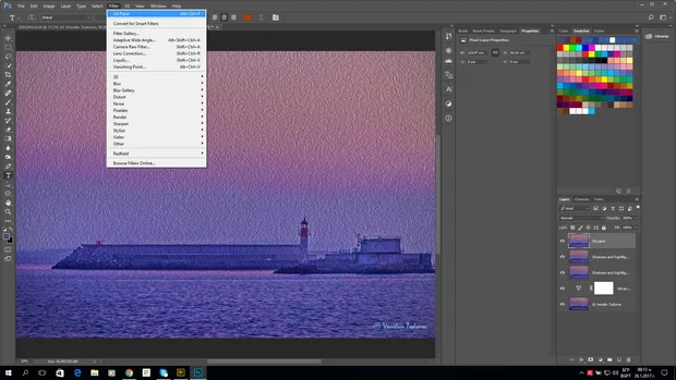 Екранна снимка към: Защо казвате, че е премахнат Oil Filter във вресия &nbsp; CC на PS Работя с&nbsp;CC 2017 на PS и имам Oil Paint Filter
