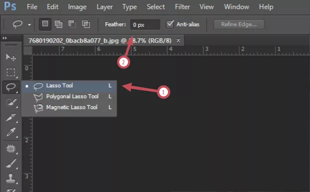 Екранна снимка към: Премахване на даден елемент с Photoshop.