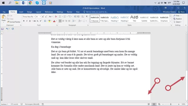 Екранна снимка към: Как да преместя лентата от дясната страна