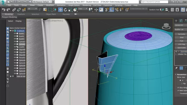 Екранна снимка към: Защо след прилагане на симетрия не получавам желания резултат?