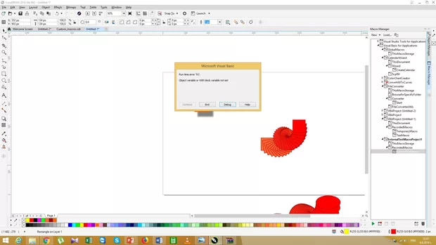 Екранна снимка към: Защо не мога да използвам създадения от мен макрос?