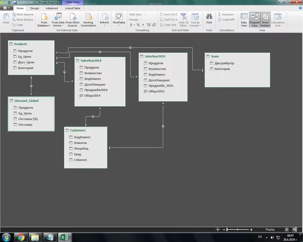 Екранна снимка към: Защо не отчита релацията