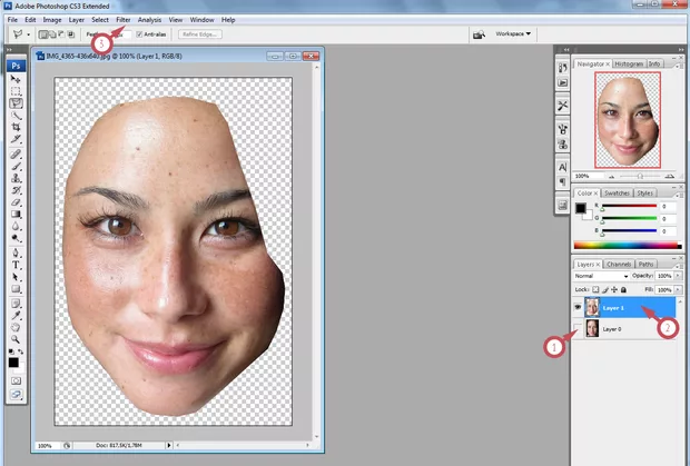 Екранна снимка към: Перфектно лице с Photoshop