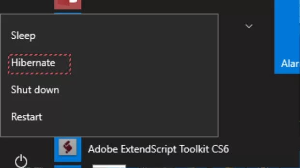 Екранна снимка към: Каква е разлика между Hibernate and Sleep?