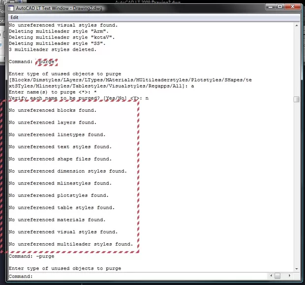 Екранна снимка към: Бърз бутон за почистване и запазване на чертеж
