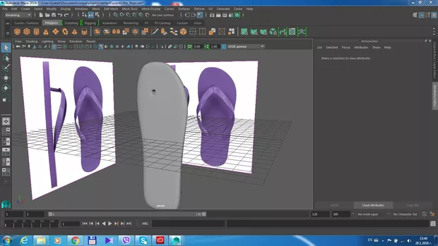 Екранна снимка към: Как мога да довърша тази джапанка в Maya? Исках да използвам "Create polygon tool", но не го откривам...По какъв друг начин ще ми е най- лесно да го направя? Благодаря!