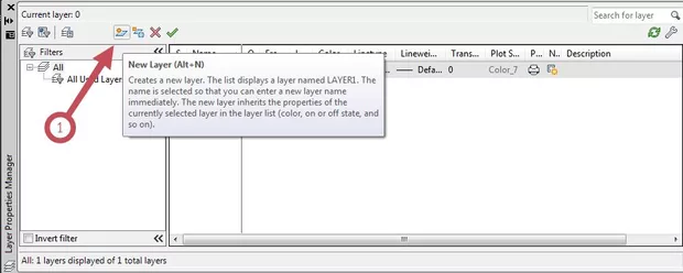 Екранна снимка към: Упражнение за работа със слоеве в AutoCAD