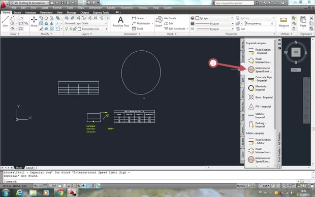 Екранна снимка към: Защо няои от готовите блокове не могат да се пуснат в моделното пространство?