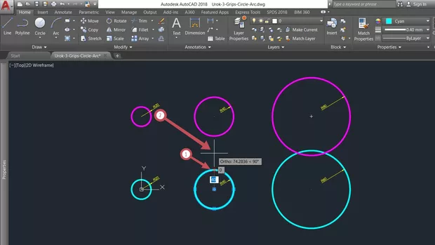 Екранна снимка към: Защо не виждам допълнителния кръг когато движа мишката?