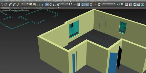 Екранна снимка към: Защо,когато направя група от няколко прозореца изчезват в стената?