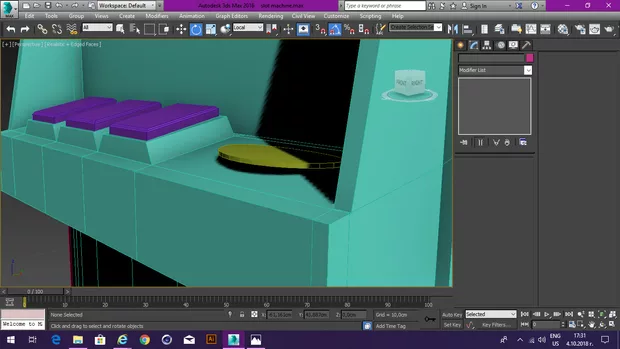 Екранна снимка към: Какво да направя така че обектът да легне точно върху наклонена повърхност?