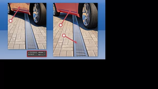 Екранна снимка към: Как се ползва Dim Distance?